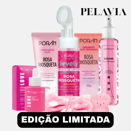 Kit de Limpeza Facial GlowKit™ 5 Peças - Pelavia®