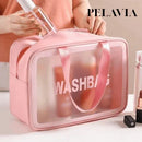 Kit 3 Nécessaires Transparentes WashBags™ - Pelavia®