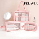 Kit 3 Nécessaires Transparentes WashBags™ - Pelavia®